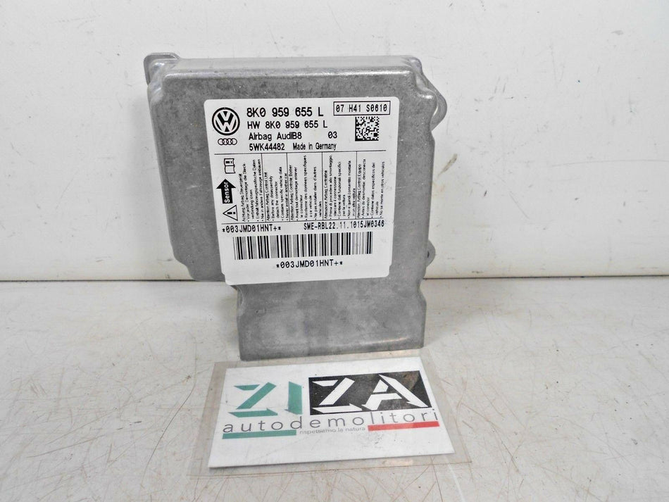 Centralina Airbag Audi A4 B8 2012 8K0959655L Con Crash