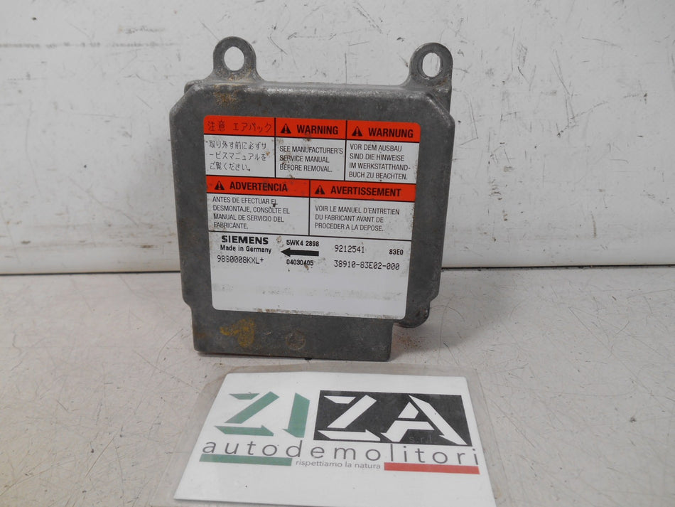 Centralina Airbag Opel Agila A 2003 38910-83E02-000 9212541 No Crash