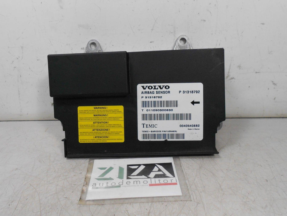 Centralina Airbag Volvo XC60 2012 P31318792 31318792 Con Crash