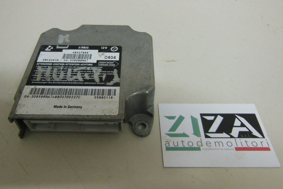 Centralina Airbag Fiat Multipla I 1998 46537989 Con Crash