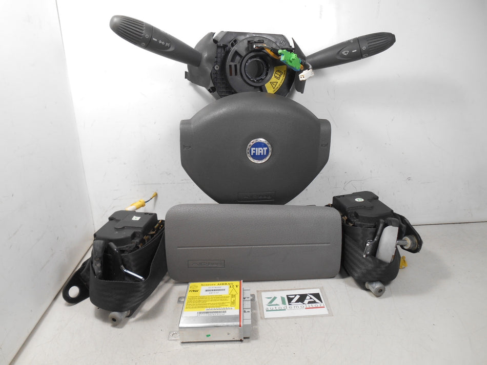 Kit Airbag Fiat Panda 169 2006 51778262 735411159 735364868 Logo Blu