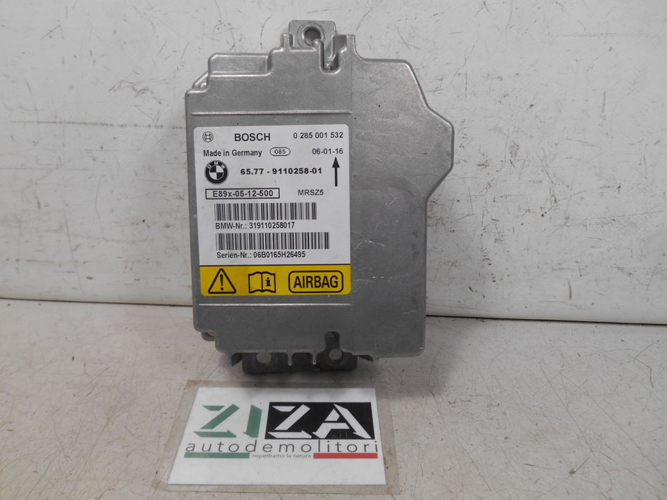 Centralina Airbag BMW E90 2006 65.77-9110258-01 0285001532 NO CRASH