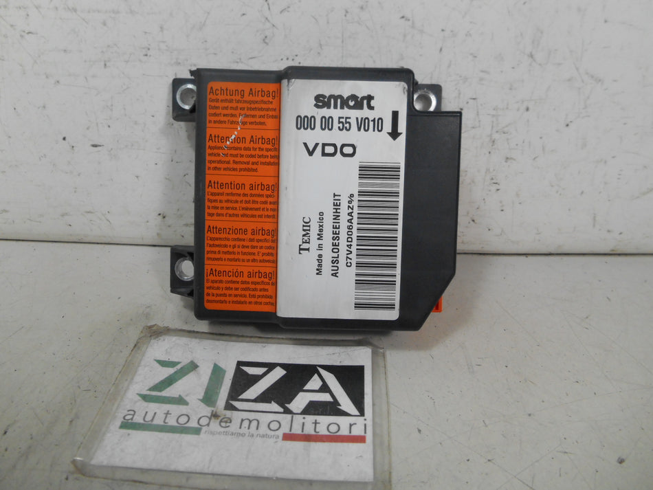 Centralina Airbag Smart Fortwo W450 2004 0000055V010 No Crash