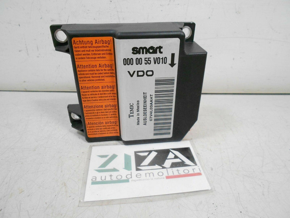 Centralina Airbag Smart Fortwo W450 2005 0000055V010 Con Crash