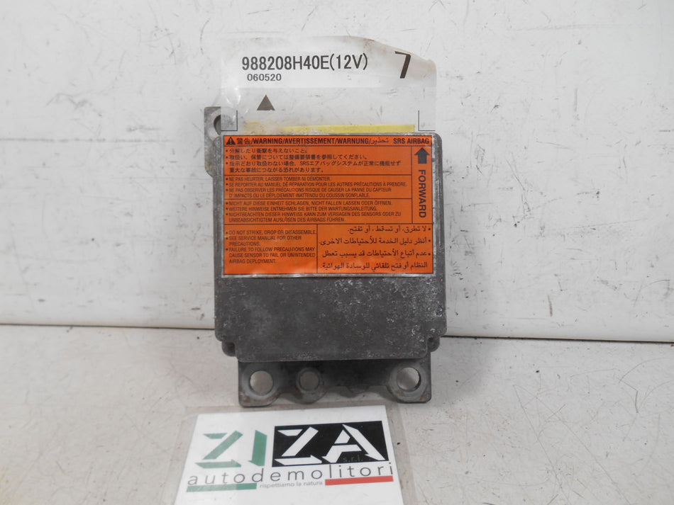 Centralina Airbag Nissan X-Trail T30 2006 988208H40E NO CRASH