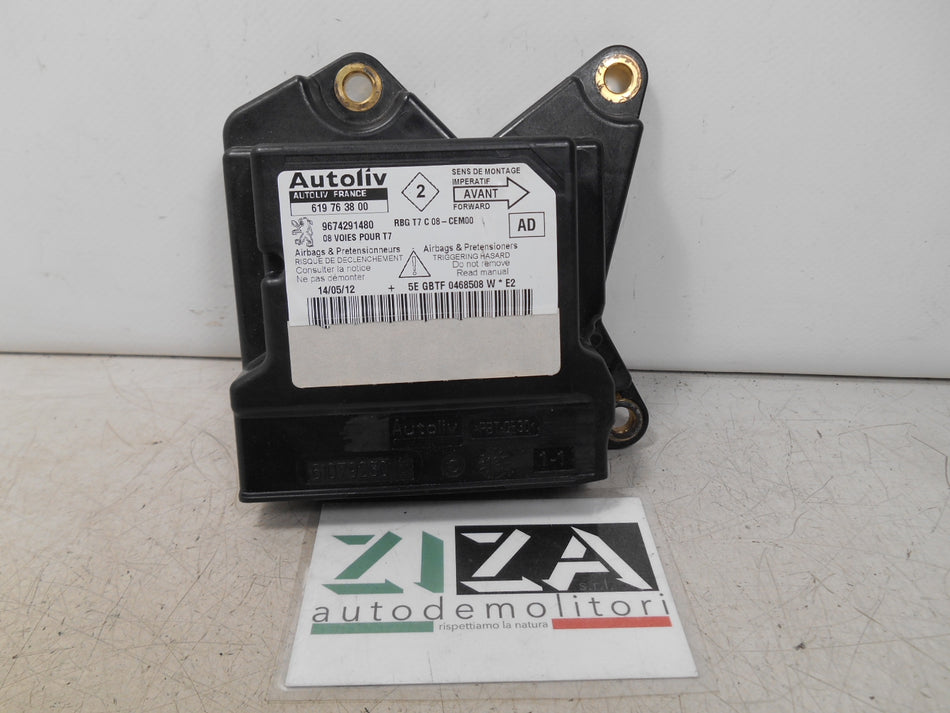 Centralina Airbag Peugeot 308 I 2010 9674291480 NO CRASH