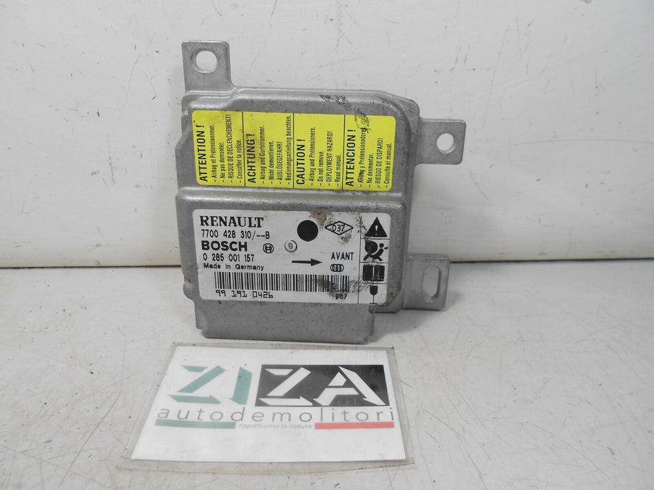 Centralina Airbag Renault Clio II 1999 7700428310B 0285001157 No Crash
