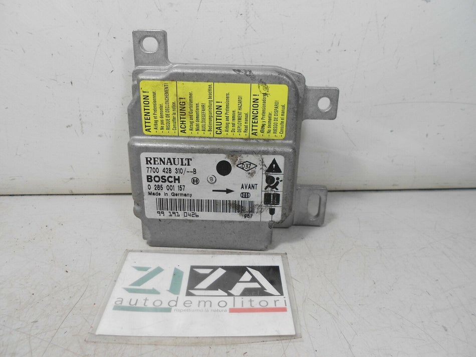 Centralina Airbag Renault Clio II 1999 7700428310B 0285001157 No Crash