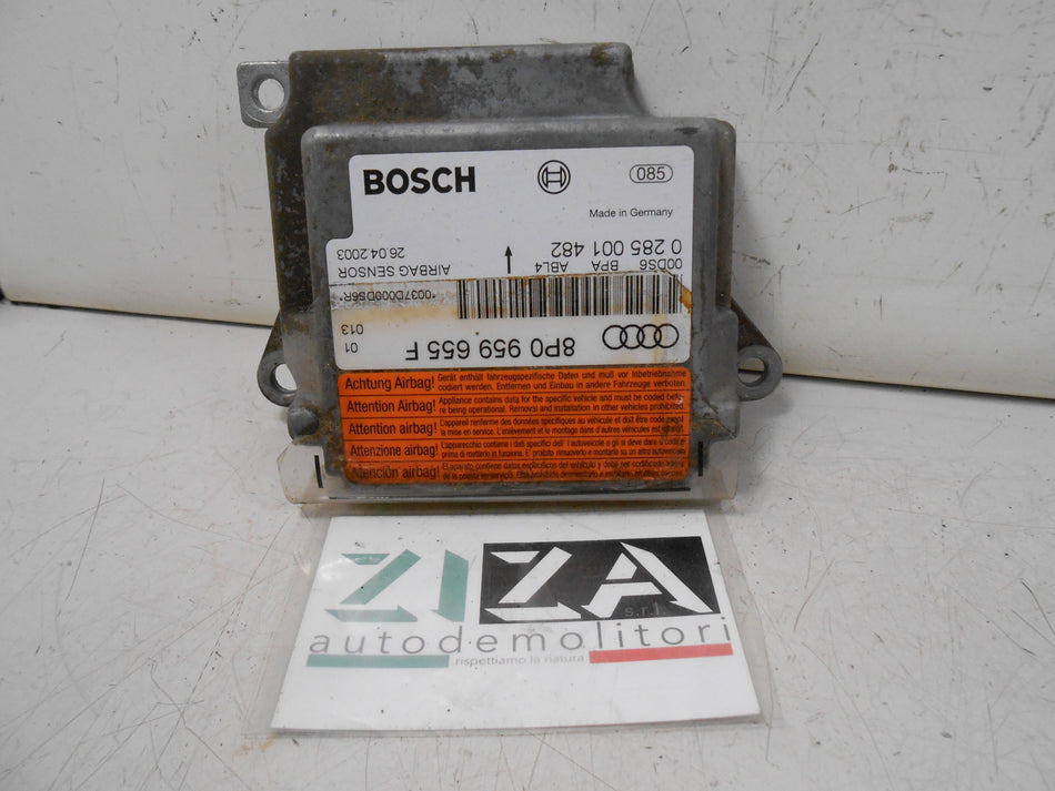 Centralina Airbag Audi A3 8P 2004 8P0959655F 0285001482 No Crash