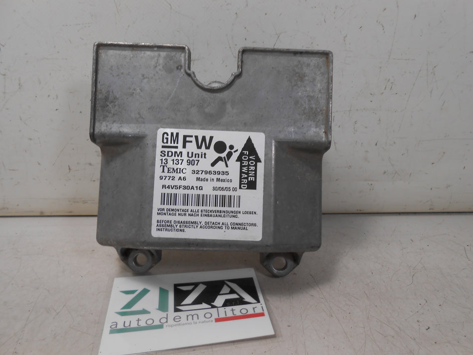 Centralina Airbag Opel Zafira B 2005 13137907 CON CRASH