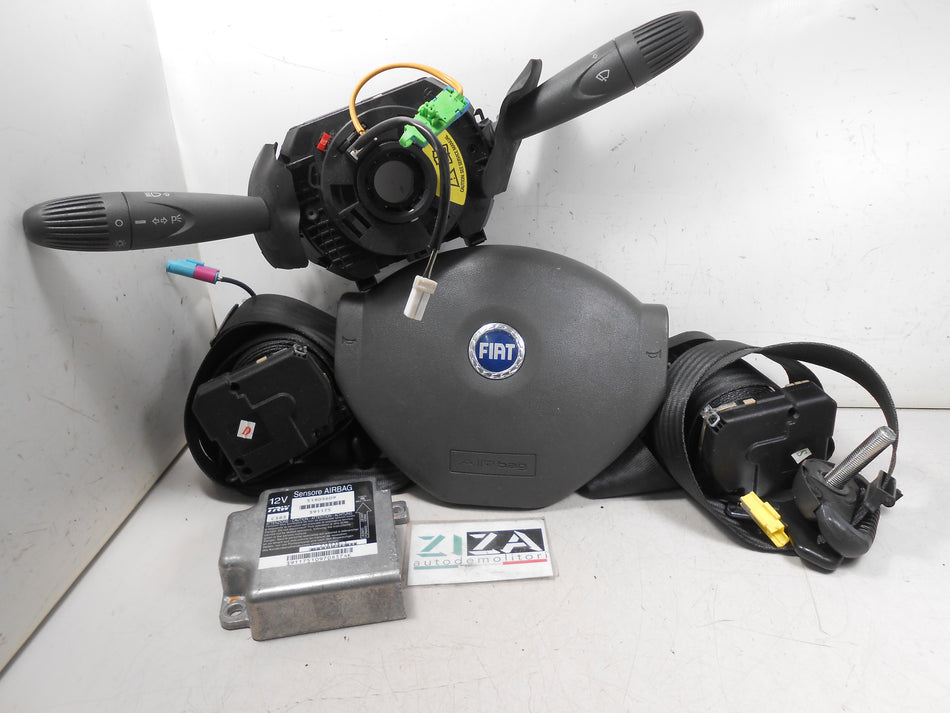 Kit Airbag Fiat Panda 169 Van 2007 51803609 735411159 Logo Blu