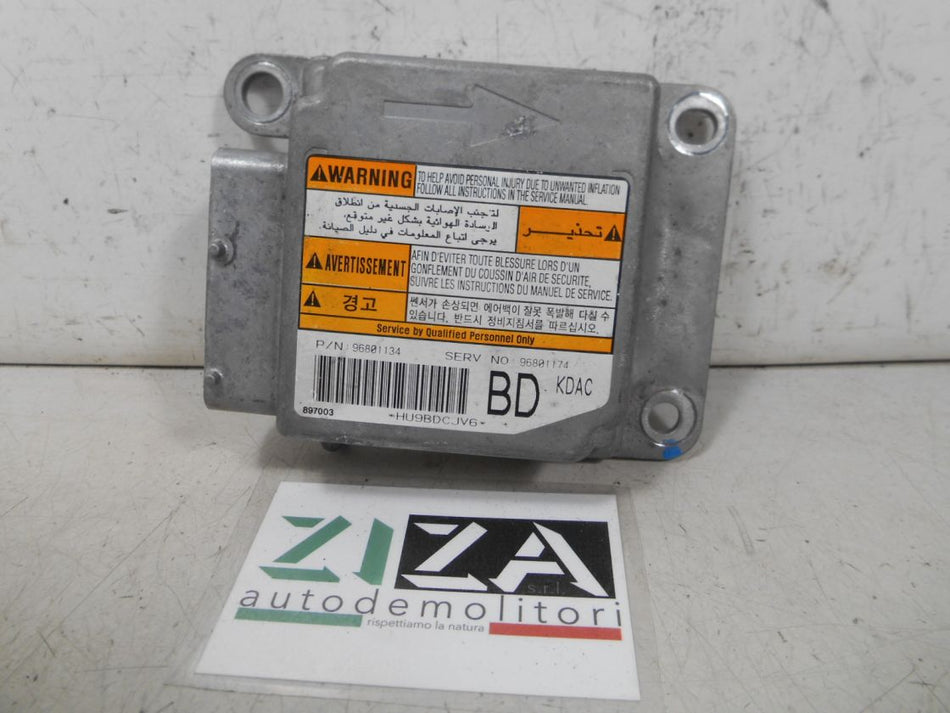 Centralina Airbag Chevrolet Matiz 2009 96801134 96801174 No Crash