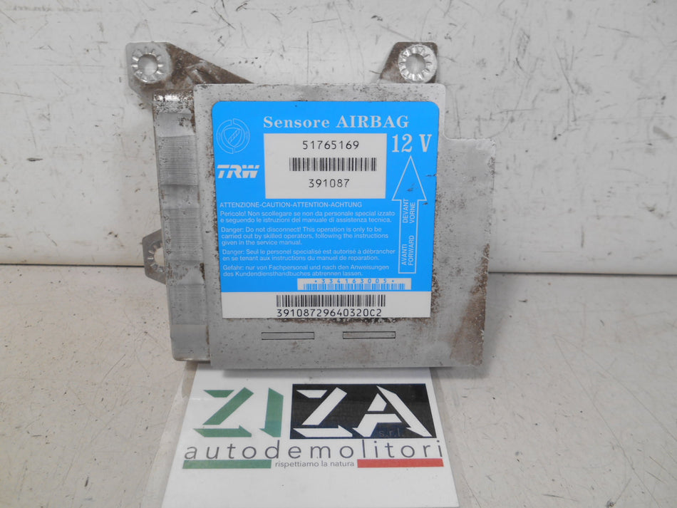 Centralina Airbag Fiat Idea 2004 51765169 No Crash