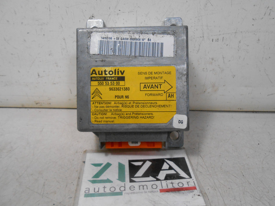 Centralina Airbag Citroen Xsara 1998 9633621380 No Crash