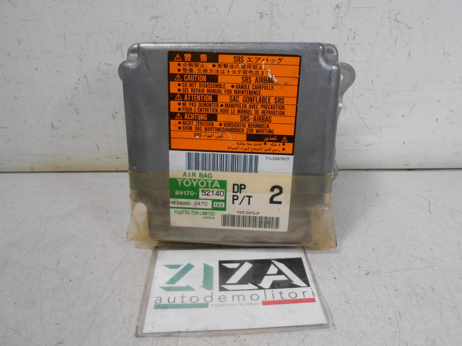 Centralina Airbag Toyota Yaris XP10 2003 89170-52140 No Crash