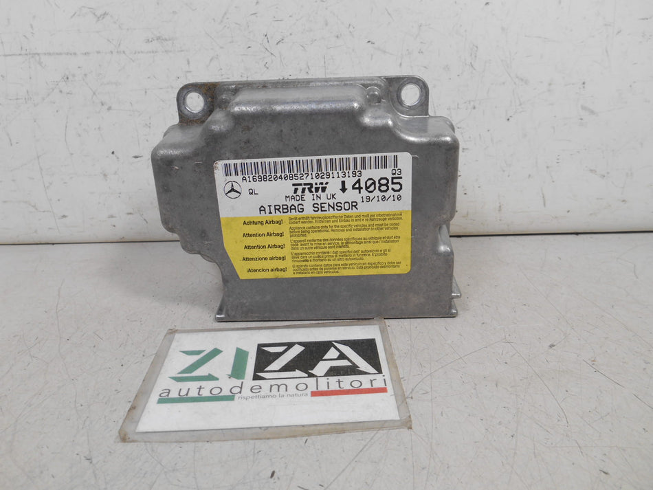 Centralina Airbag Mercedes W169 Res A180 2010 A1698204085 NO CRASH