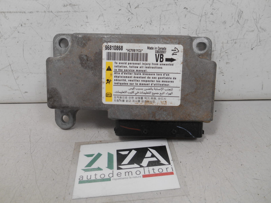 Centralina Airbag Chevrolet Captiva 2007 96810868 NO CRASH