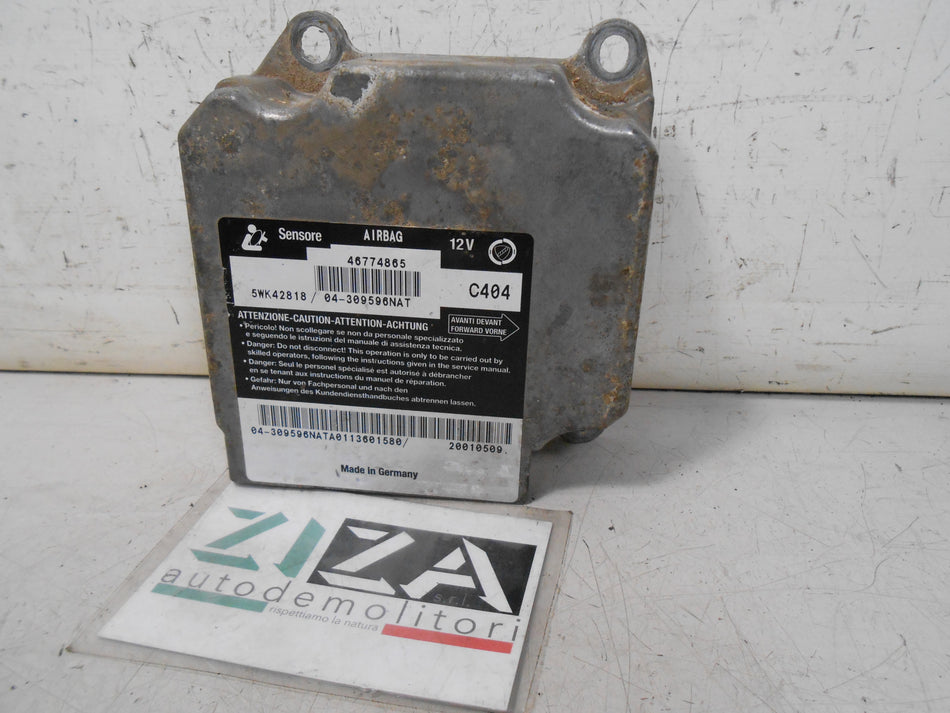 Centralina Airbag Fiat Multipla I 2001 46774865 No Crash