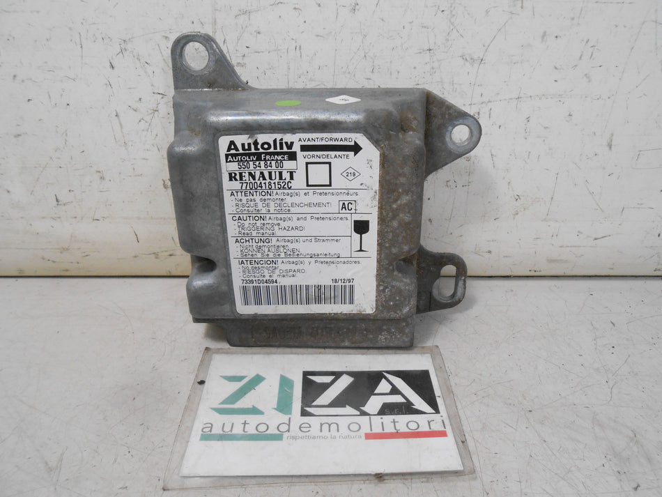 Centralina Airbag Renault Megane I Cabrio 1998 7700418152C No Crash