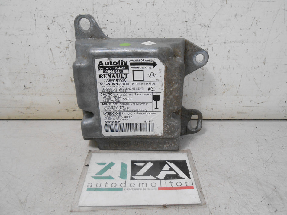 Centralina Airbag Renault Megane I Cabrio 1998 7700418152C No Crash