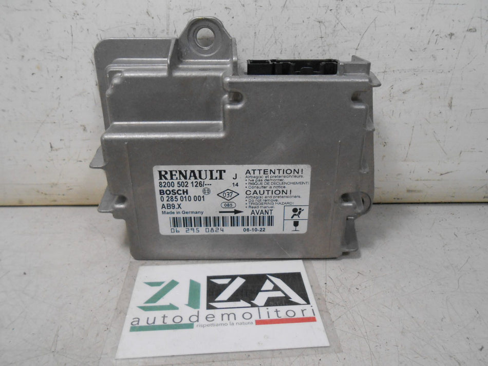 Centralina Airbag Renault Modus 2007 8200502126 0285010001 Con Crash