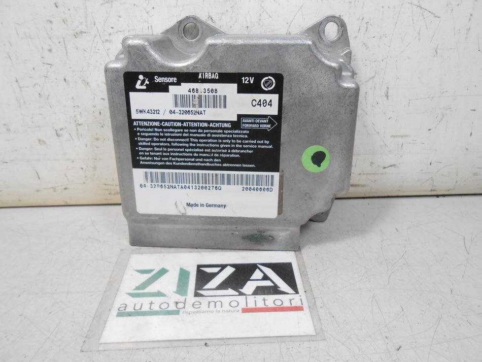 Centralina Airbag Fiat Multipla I 2003 46813508 NO CRASH