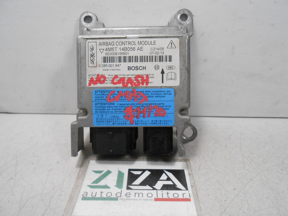 Centralina Airbag Ford C-Max 2007 4M5T-14B056-AE 0285001847 No Crash