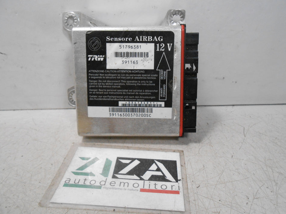 Centralina Airbag Fiat Croma 2006 51796381 NO CRASH