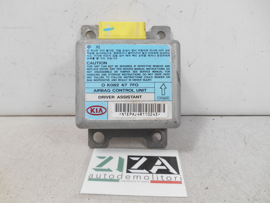 Centralina Airbag Kia Sportage I JA 2002  0K082677F0 407933-2750 Con Crash