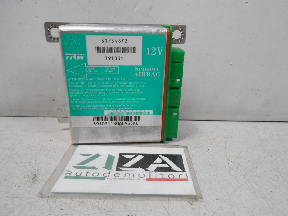 Centralina Airbag Fiat Grande Punto 2006 51754872 NO CRASH