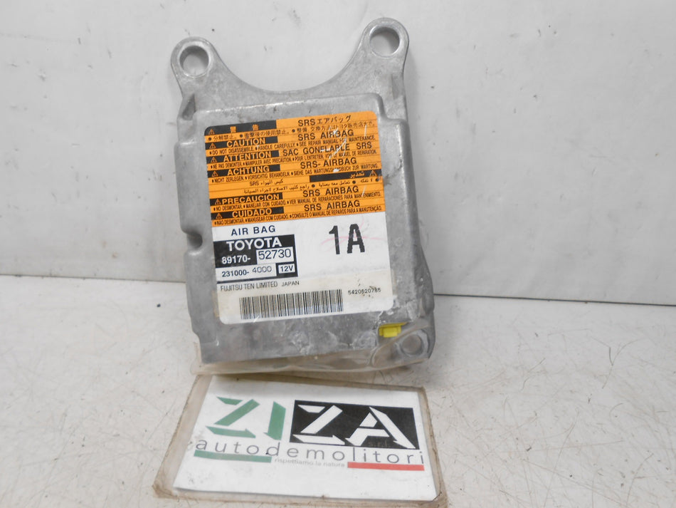 Centralina Airbag Toyota Yaris XP90 2006 89170-52730 No Crash