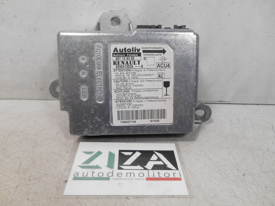Centralina Airbag Renault Megane II SW 2006 8200412026B 607139300 No Crash