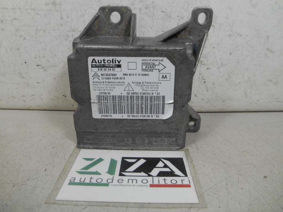 Centralina Airbag Citroen C3 II 2010 9673657880 NO CRASH