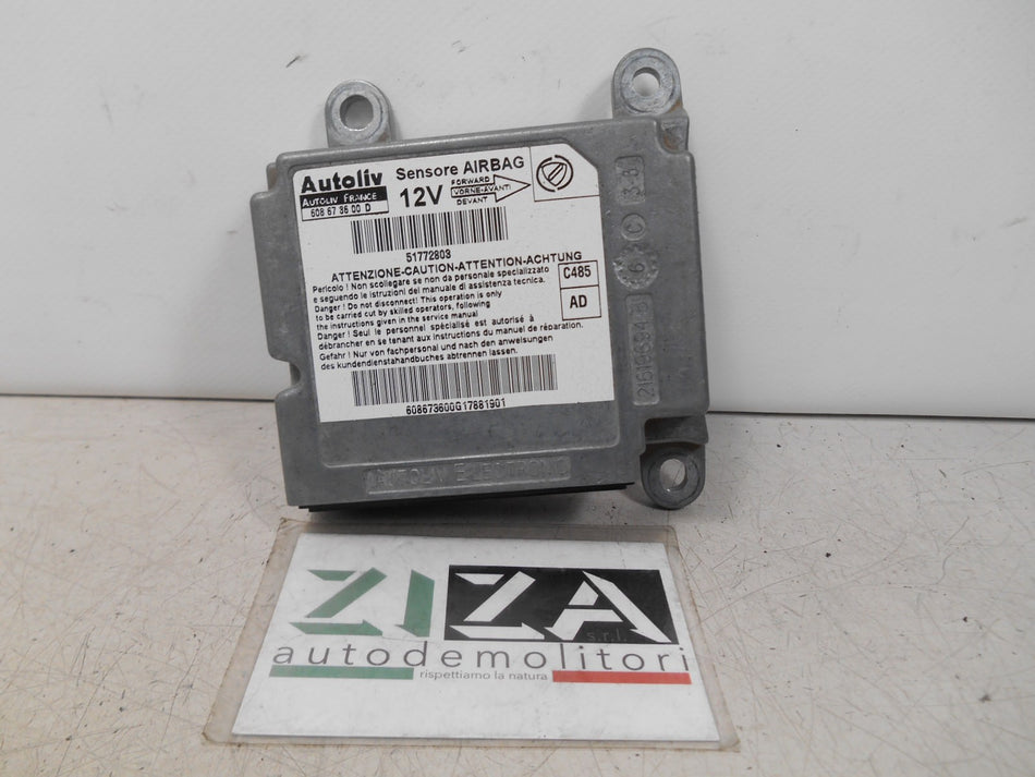 Centralina Airbag Fiat Doblò 2006 51772803 No Crash