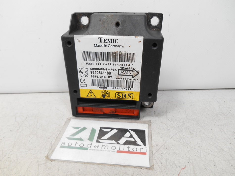 Centralina Airbag Peugeot 607 2001 9640341180 No Crash