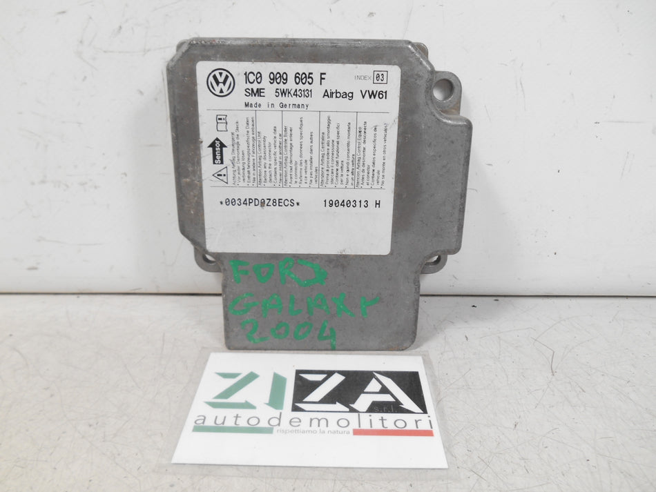 Centralina Airbag Ford Galaxy I 2004 1C0909605F 5WK43131 Con Crash