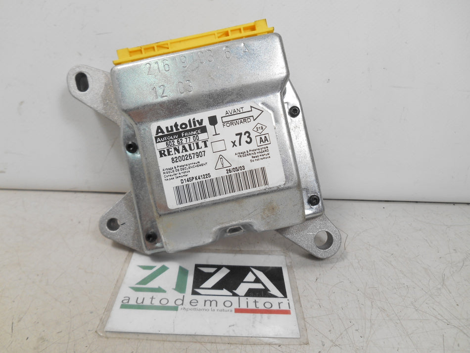 Centralina Airbag Renault Vel Satis 2003 8200267907 602627700 No Crash