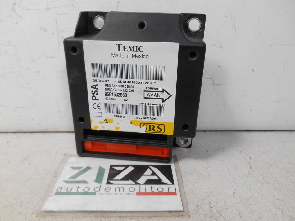 Centralina Airbag Citroen C3 Pluriel 2007 9661532580 NO CRASH