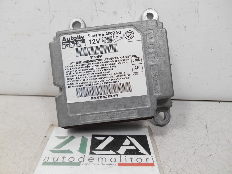 Centralina Airbag Fiat Doblò I 2007 51772804 NO CRASH