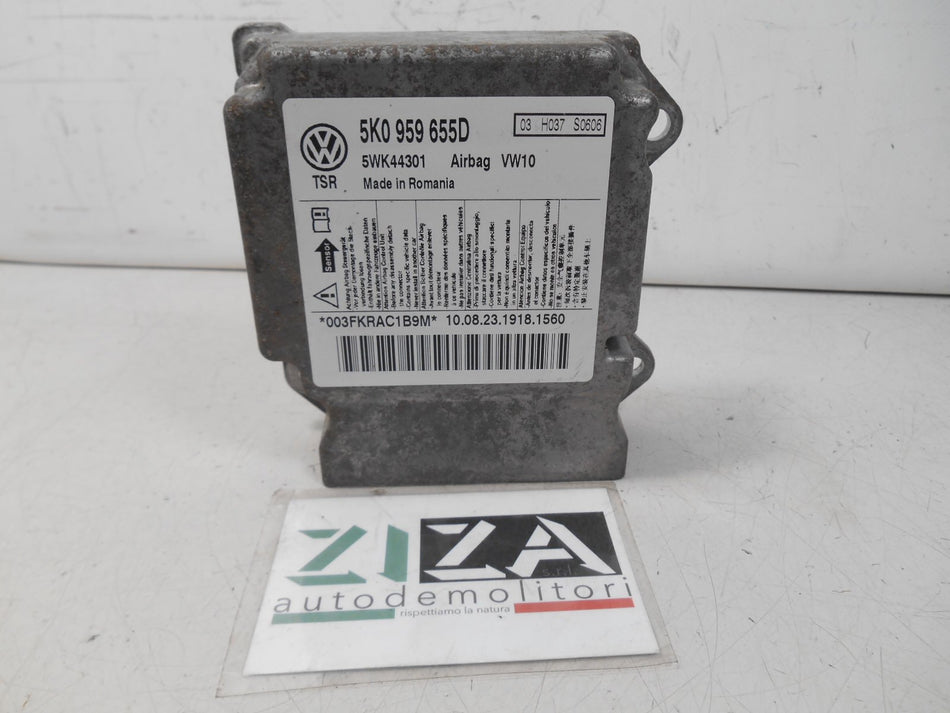 Centralina Airbag Skoda Yeti 2010 5K0959655D CON CRASH
