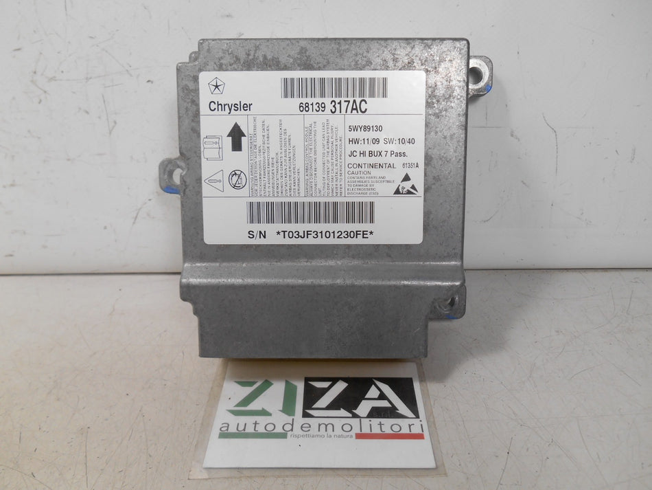 Centralina Airbag Fiat Freemont 2012 68139317AC CON CRASH