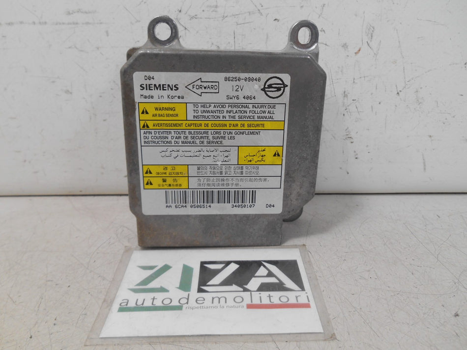 Centralina Airbag SsangYong Kyron 2005 86250-09040 NO CRASH