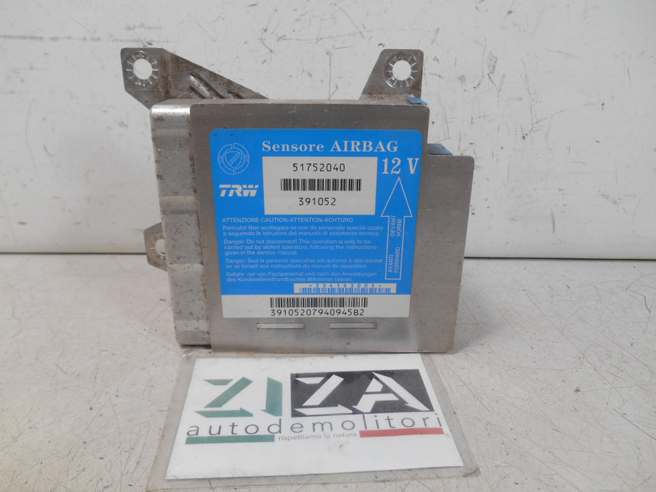 Centralina Airbag Fiat Idea 2004 51752040 NO CRASH