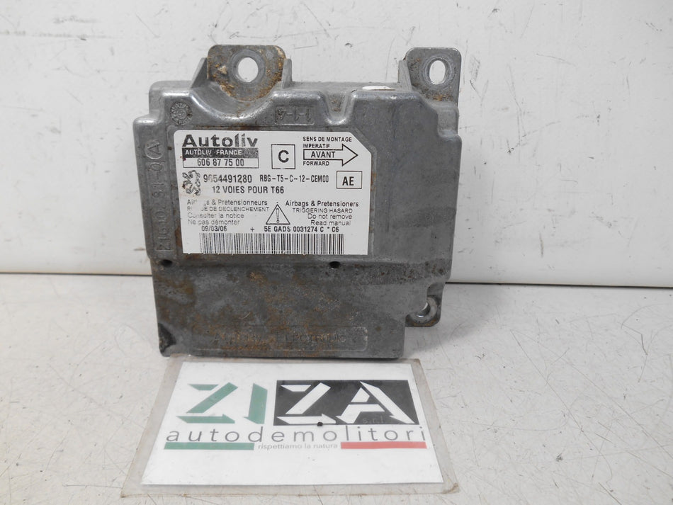 Centralina Airbag Peugeot 307 CC 2007 9654491280 NO CRASH