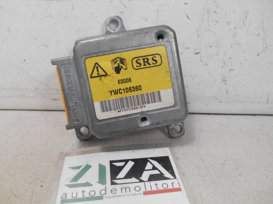 Centralina Airbag Land Rover Freelander 2000 YWC106360 NO CRASH