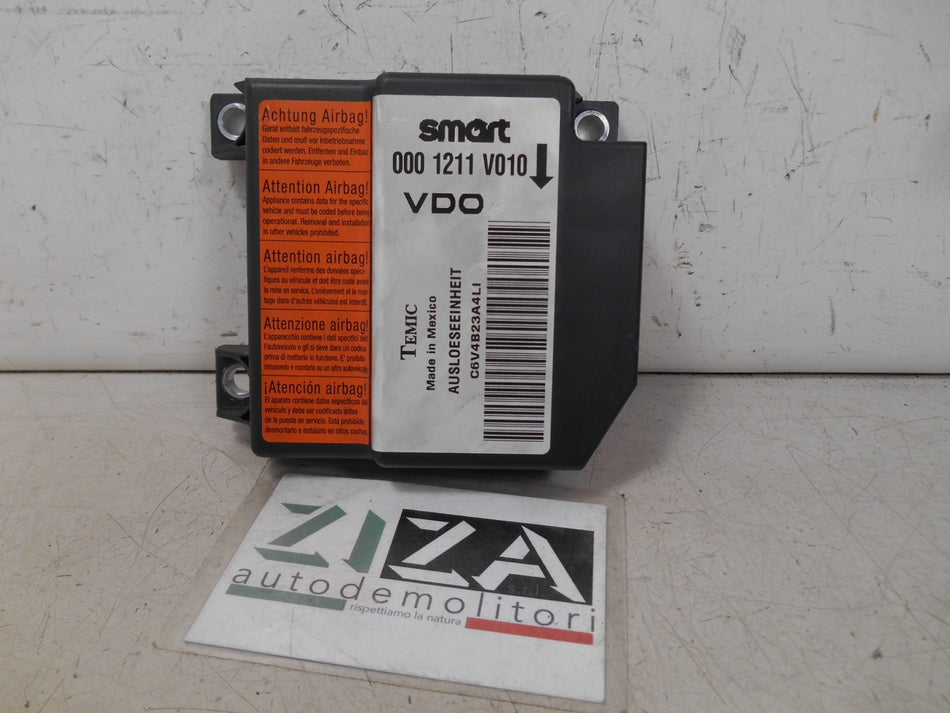 Centralina Airbag Smart Fortwo W450 2004 0001211V010 NO CRASH