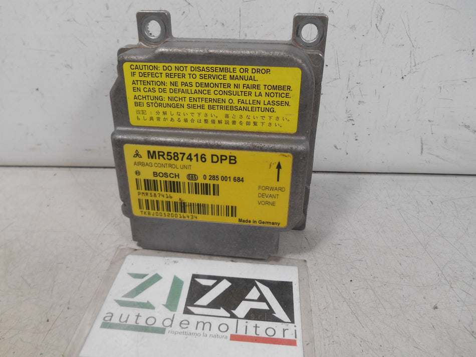 Centralina Airbag Mitsubishi Colt Z30 2006 MR587416 0285001684 NO CRASH