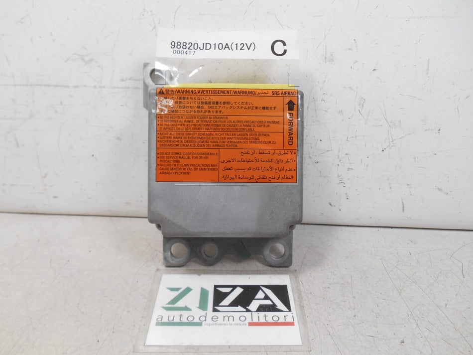 Centralina Airbag Nissan Qashqai J10 2009 98820JD10A NO CRASH