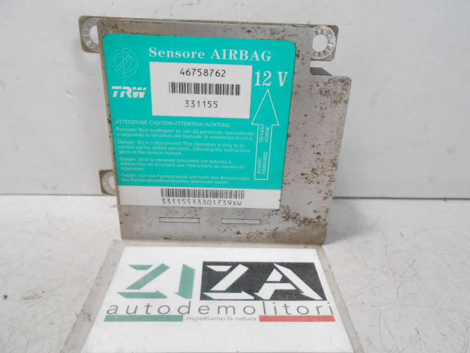 Centralina Airbag Fiat Punto 188 2000 46758762 No Crash