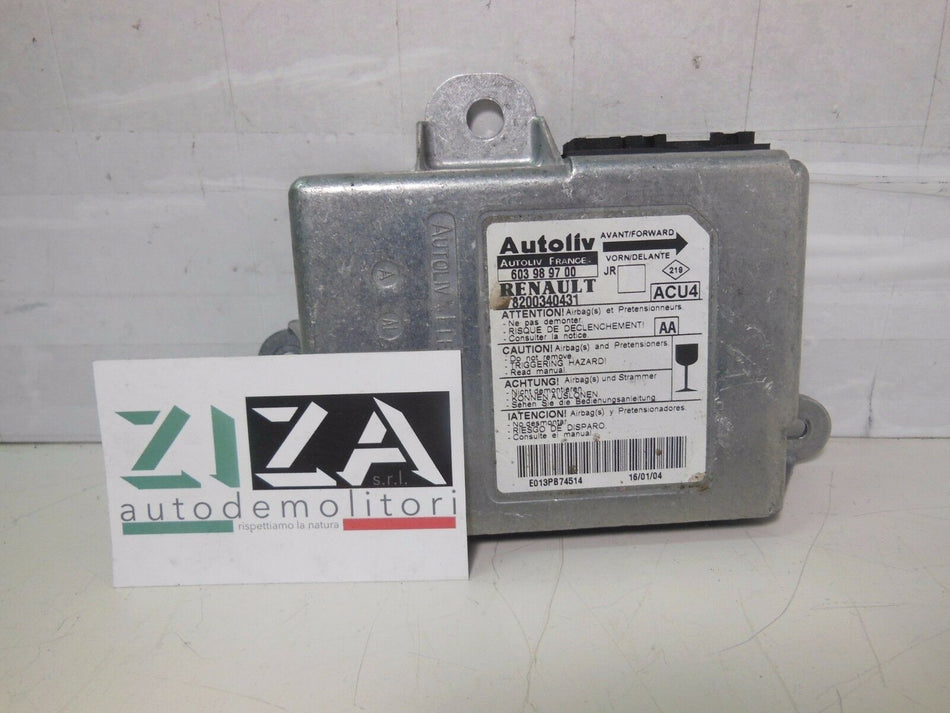 Centralina Airbag Renault Scenic II 2005 8200340431 NO CRASH